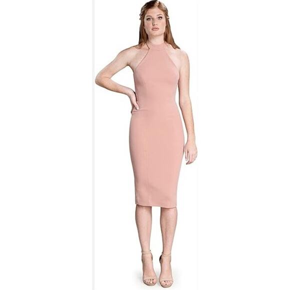 Dress the Population Dresses & Skirts - Dress the Population-NWT- Eden high neck Chiffon Dress- size Large